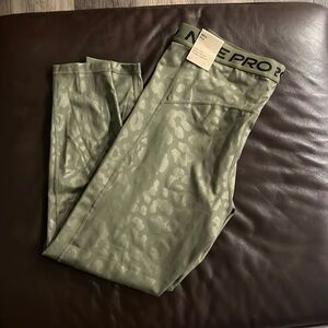 Nike pro pants, camouflage. New with tag.